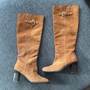 Michael Kors like new knee high suede brown boots